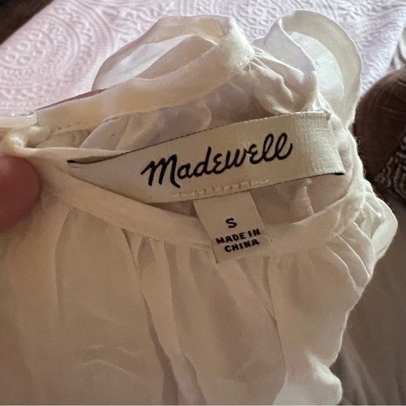 MADEWELL Eyelet-Edge Shirred Top - Picture 3 of 6